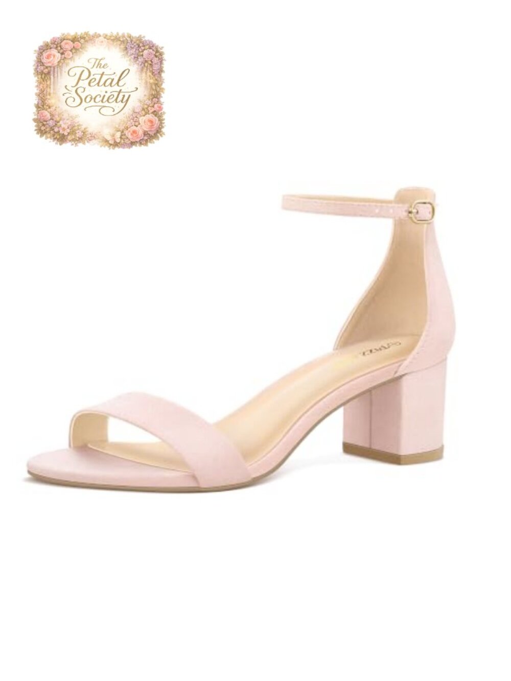 PIZZ ANNU Women's Low Block Chunky Heels Sandals Open Toe Ankle Strap Party